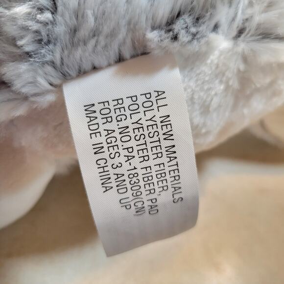 Gray Plush Bunny Rabbit 17” Holding Carrot Soft Toy Stuffed Animal Cute Gift - Picture 12 of 16